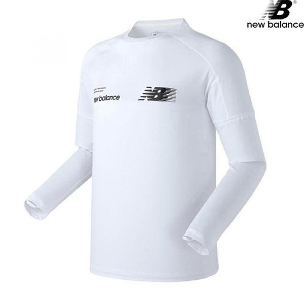 

New Balance New Balance Nbnda27031 Wh LooSe Fit Men S RaShguard SwimSuit color 100
