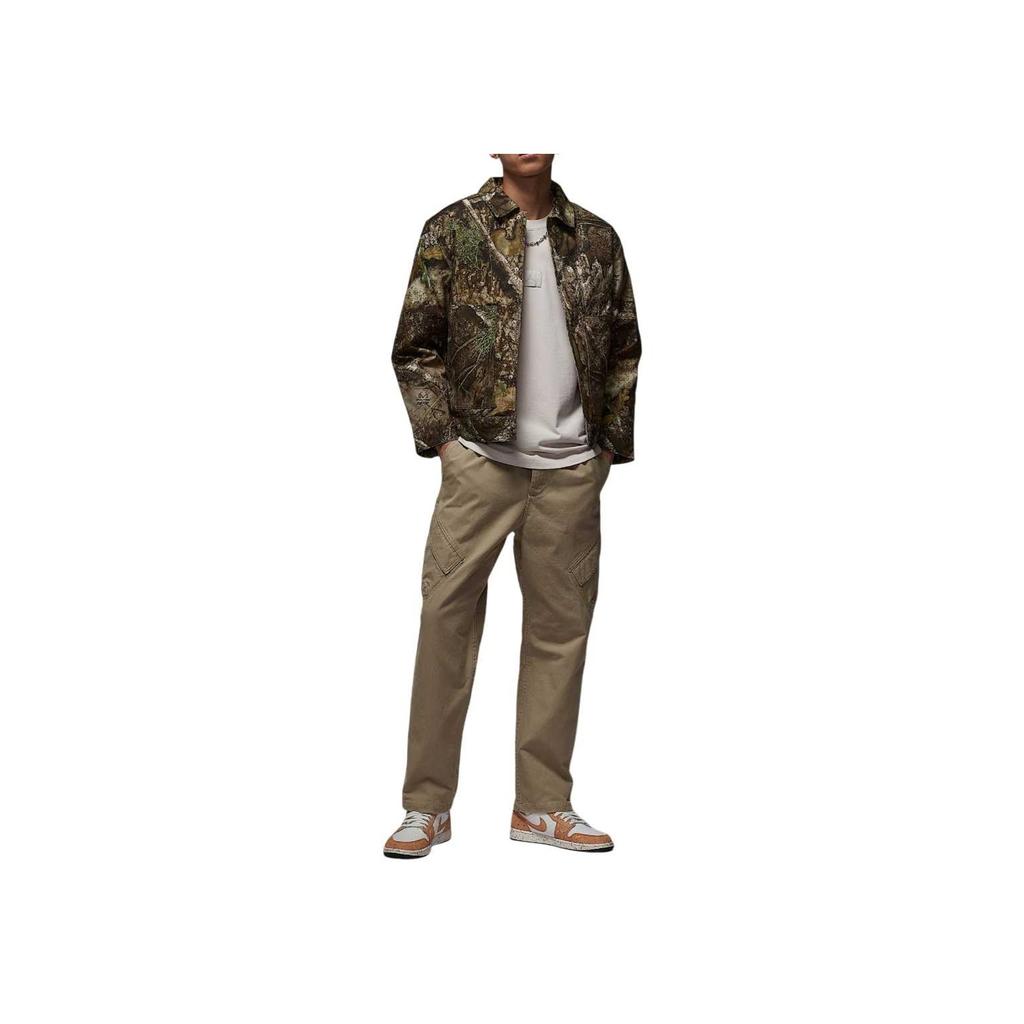 Jordan X Realtree Kollaboration Flight Chicago Branch Camouflage Bequem Ästhetisch Schlicht Einfarbig Baumwolljacke Herrenjacke HV0650222
