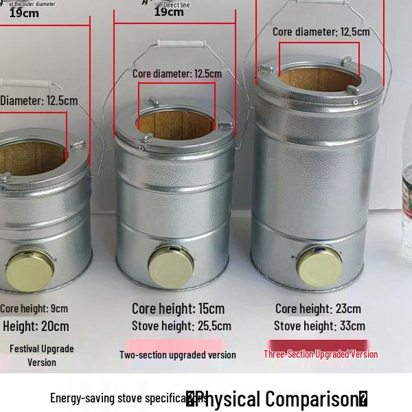 Compact Honeycomb Charcoal Stove for Household Heating and Boiling Water - Ideal for New Homes