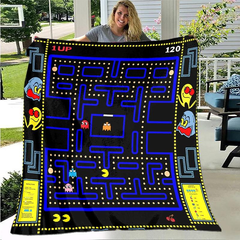 Game blanket retro game maze flannel blanket gamer blanket gift blanket