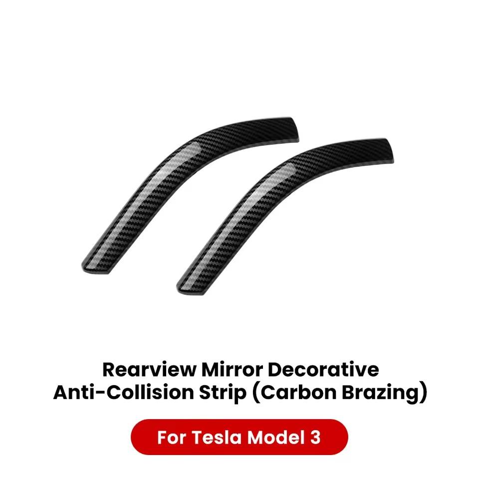 

Car Rearview Mirror Protector for Tesla Model 3/Y 2025-2025 Mirror Protector Vehicle Tesla Rearview Mirror Anti-Collision Strip