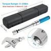 1 PC Adjustable Bike Torque Wrench Bicycle Accessories 30mm Open End Interchangeable Head Spanner Hand Tool Mechanical Workshop Tools