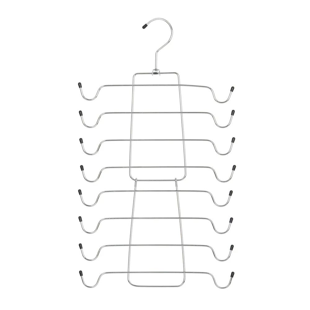 2 Pack Heavy Duty Metal Folding Tank Top Bra Hanger 4 Tier Space Saving Closet Organizer Accessories Multiuse Garments Belts