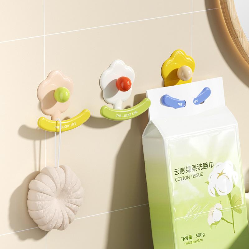Blumenhaken, Ohne Bohren, Starke Tragfähigkeit, Hängend, Taschentuchhaken, Papierabziehhaken, Türhaken
