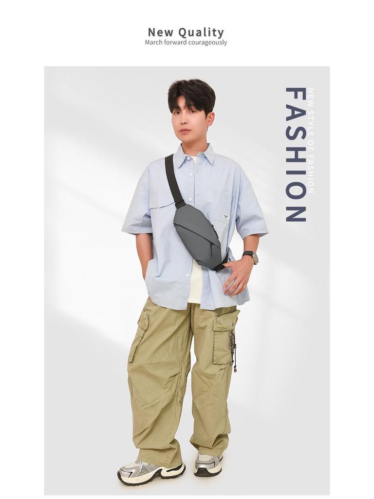 Men's High-End Travel Multifunctional Crossbody Shoulder Bag – Slant Style Outdoor Chest and Waist Small Backpack