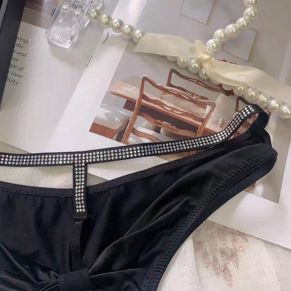 Women's Sexy Butterfly Hollow Waist Belt Rhinestone Thong Design Inspired Lingerie Super Comfortable Sexy Women's Underwear