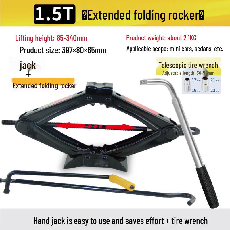 Baishili Car Scissor Jack & Manual Tire Changing Tool