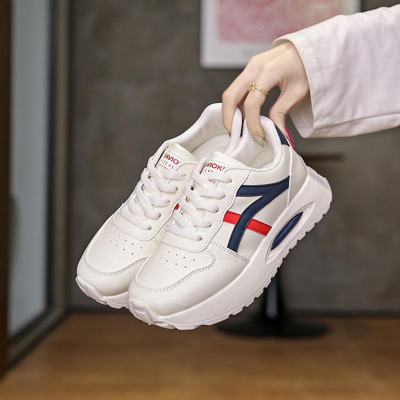2025 Autumn New Ins Korean Version of Little White Shoes Student Fashion Platform Women's Shoes Versatile Casual Trend Sports Shoes F25