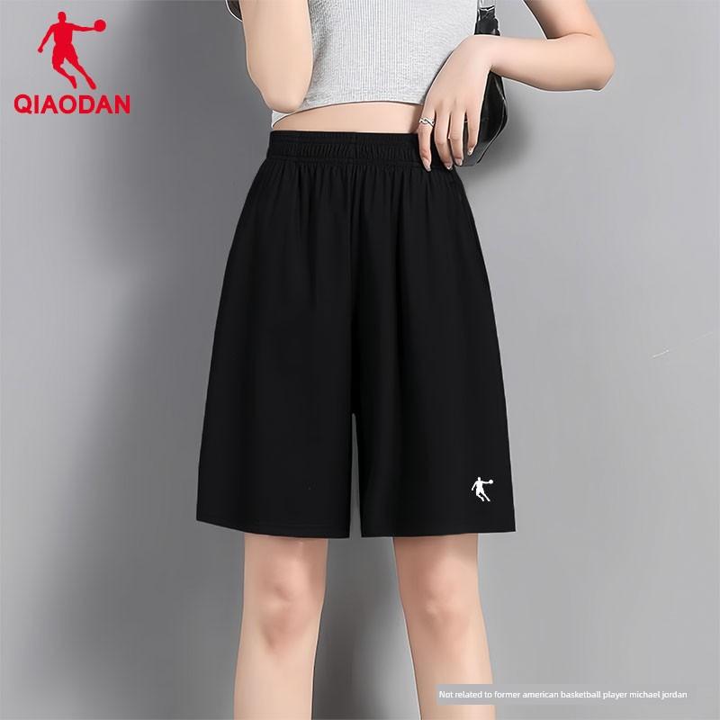 Jordan Women's Sports Pants 2026 Summer New Style Loose Plus-Size Breathable Knit Five-Point Shorts Running Pants