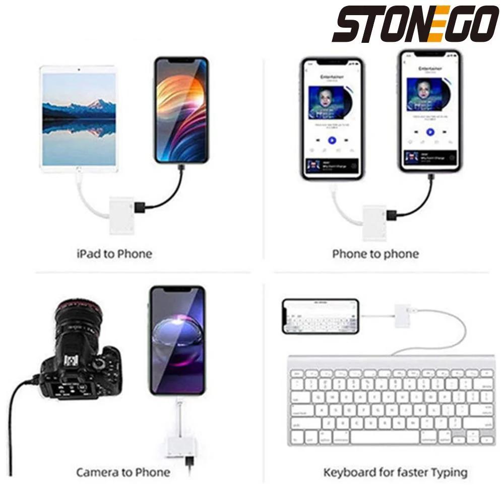 3-in-1 SD TF Card Reader Adapter USB 2.0 3.0 for MacBook Pro Laptop PC Camera Mobile Phones