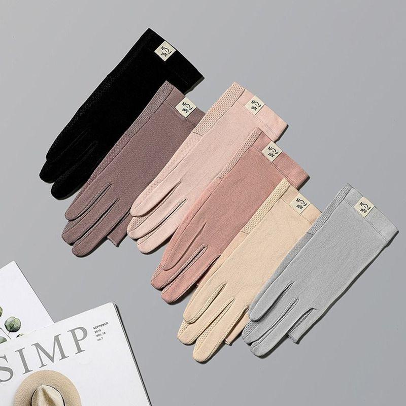 Fashion Touch Screen Women Gloves Spring Summer Breathable Driving Gloves Anti-UV Mittens Thin Gloves