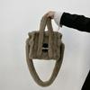 Womens Large Capacity Handbag Female Plush Messenger Bag Shoulder Crossbody Bag