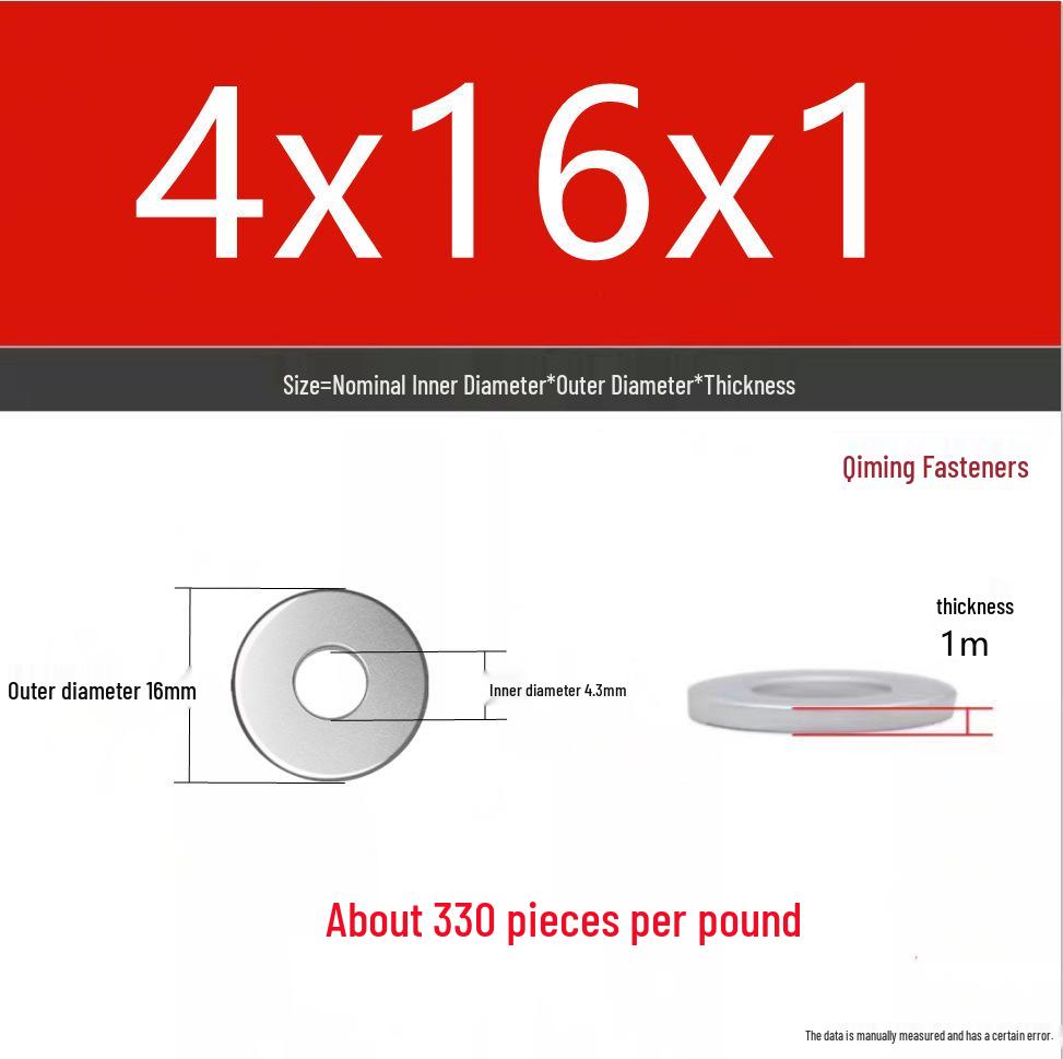 4.8 Grade Galvanized Iron Flat Washer M3-M40 Oversized Metal Screw Gasket Washer