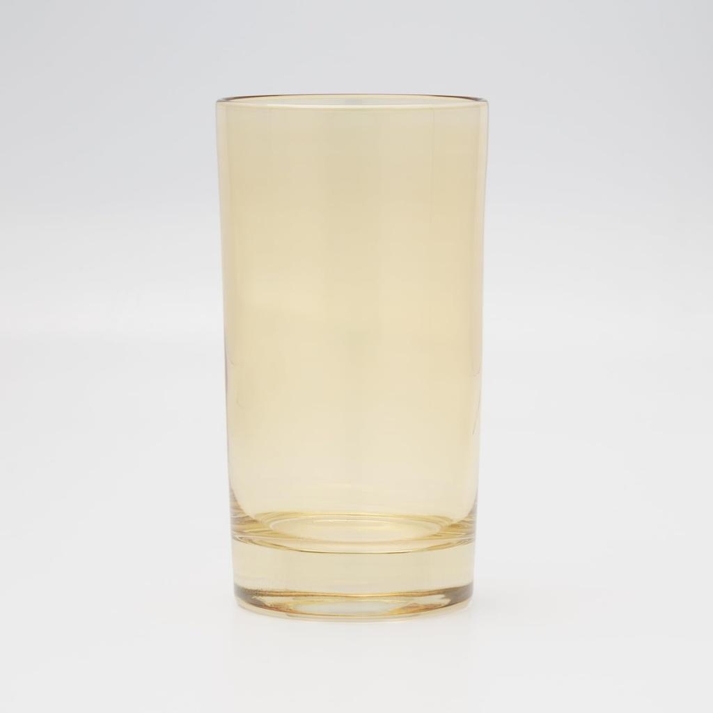 Otsuka Glass "Pinsel" Tumbler, Glass Cup, Approx. 250ml, Amber Brown, Made in Japan, 6224-725-4-1P