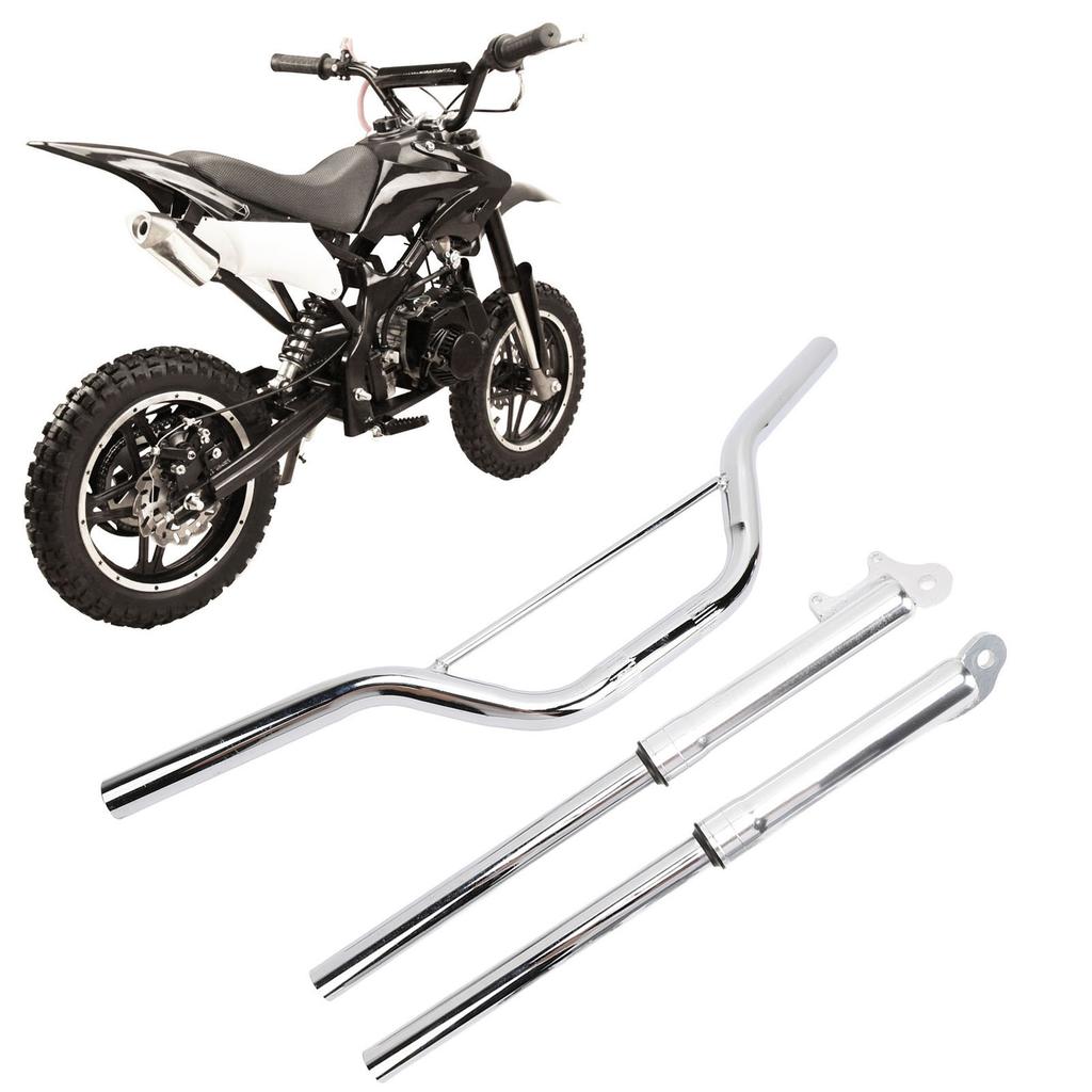 22mm Motorcycle Handlebar with Front Fork Shock Absorber Set Metal Alloy Replacement for Apollo Motocross Mini Dirt Pit Bike