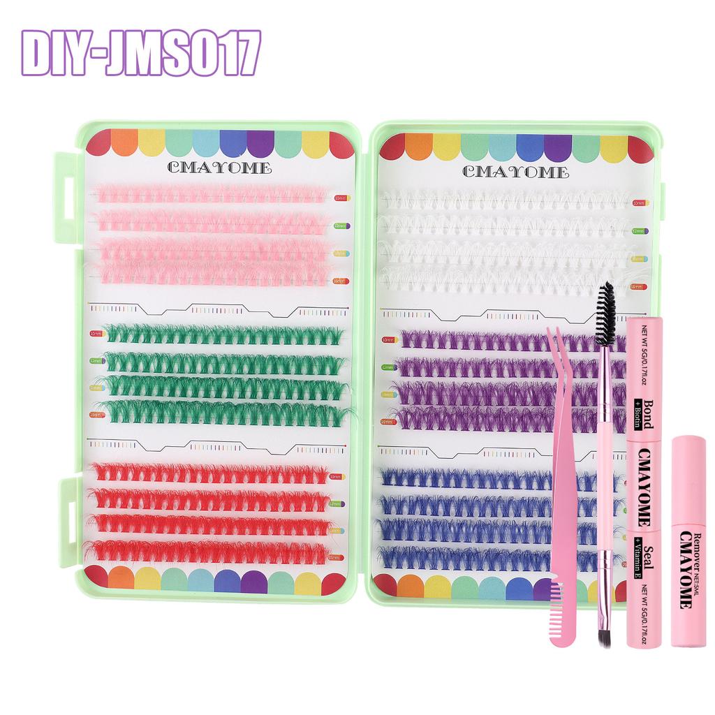 Diy Single Tuft Of Hair Large Capacity Family Photo Colored False Eyelashes Eyelash Book D Song Mixed False Eyelashes