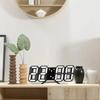 Night Digital Clock Wall Decor Mode Led Home and Decoration Clocks Hanging Watches Bedroom Room Large Interior 3D Light Garden