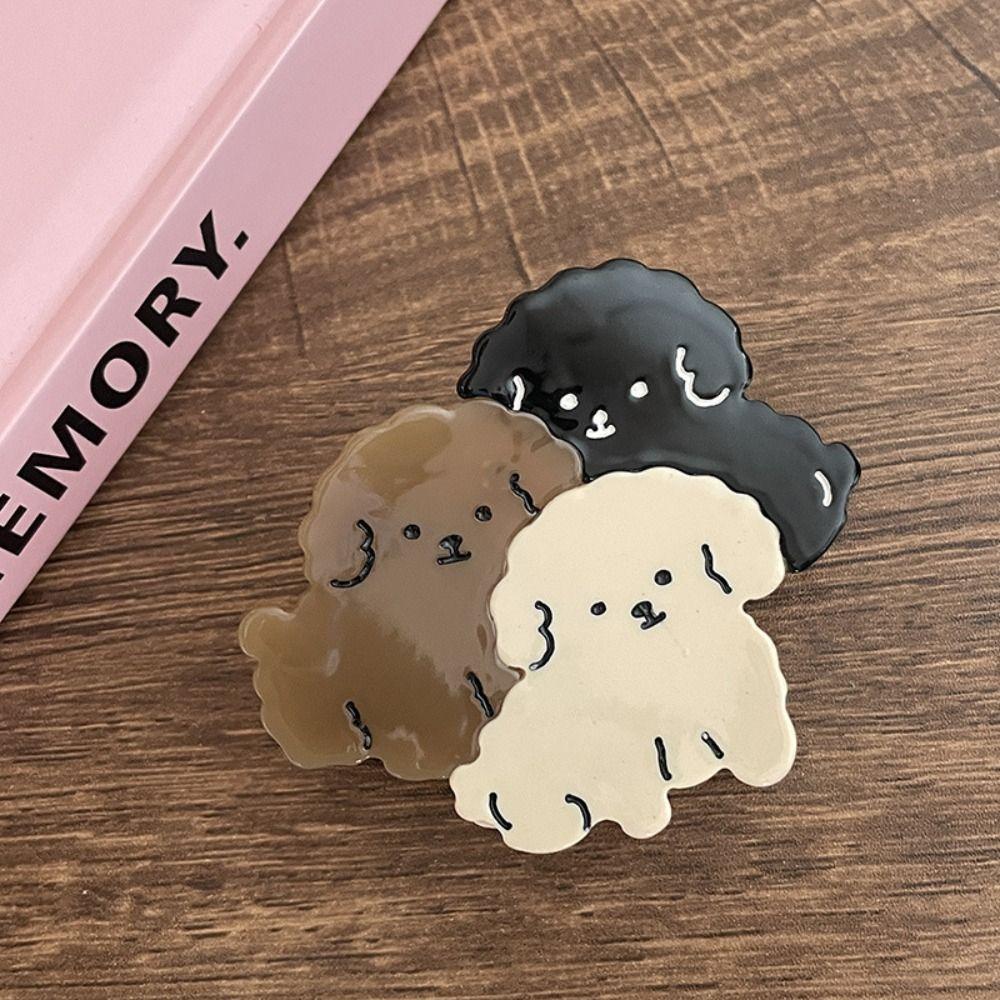Acetate Hair Claws Puppy Dog Claw Clips for Thick Hair Cartoon Barrettes for Women Party