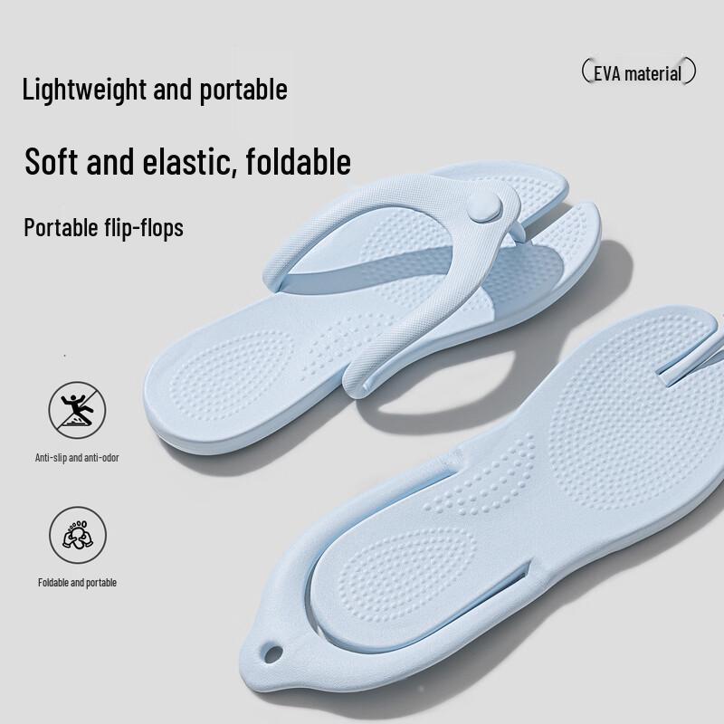 Portable Foldable Travel Slippers L