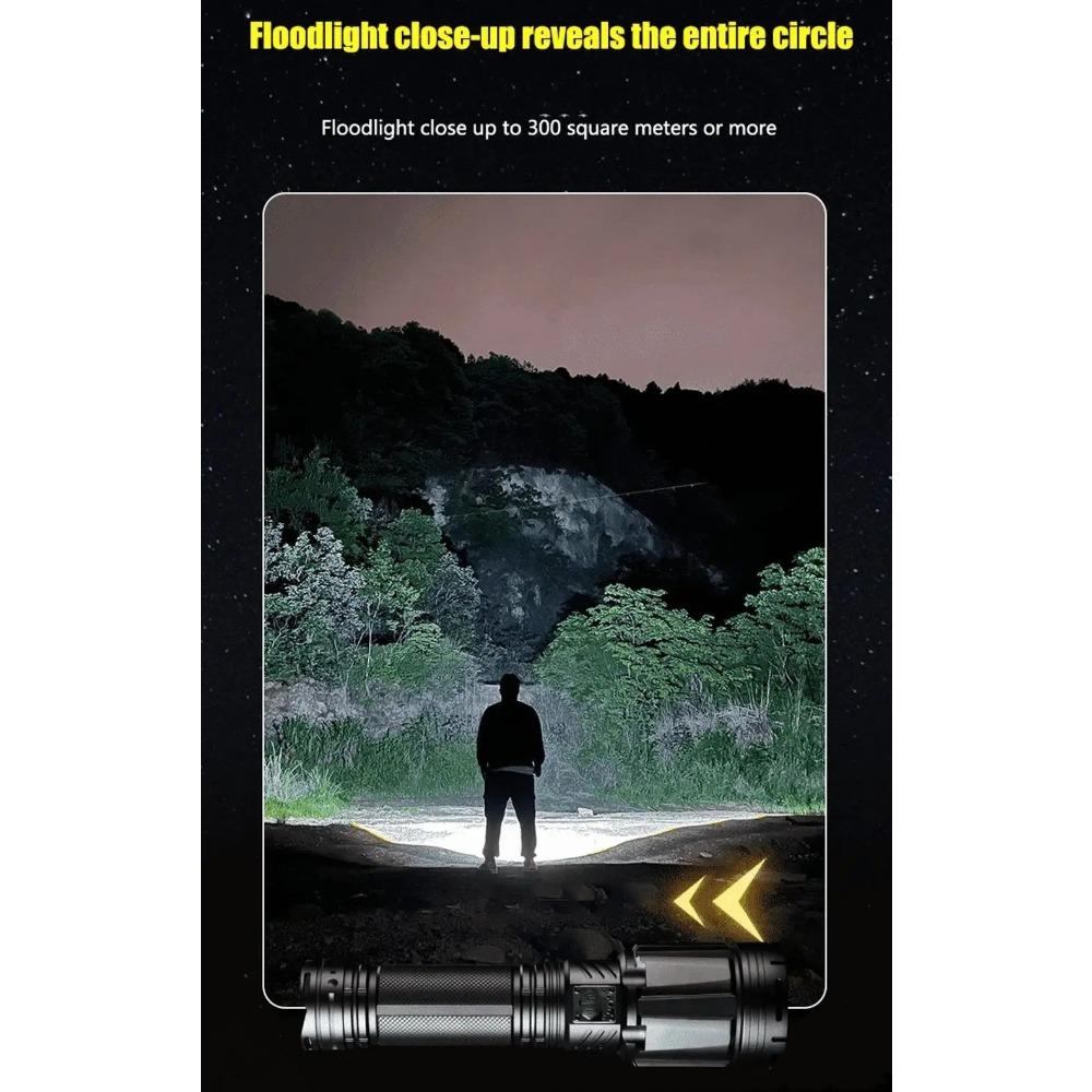 Most Powerful High Power Led Flashlight Use XHP360 Rechargeable Led Strong Light Torch Zoom Outdoor Lantern for Hunting