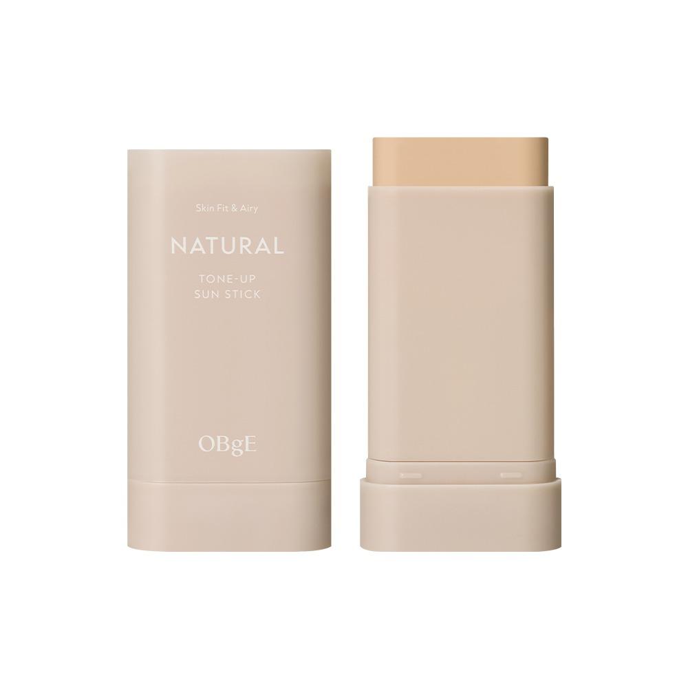 OBgE Natural Tone Up Sun Stick SPF50+ PA++++ UV-Schutz Tonausgleichend 18g Koreanische Sonnencreme Tägliche Sonnencreme beige