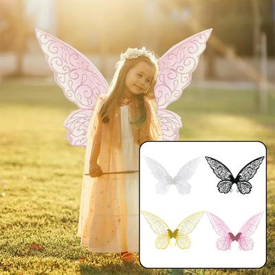 Butterfly Wings Irregular Cicada Wings Elf Costumes Angel Wings Stage Performance Props Light Gold Butterfly Wings Prop