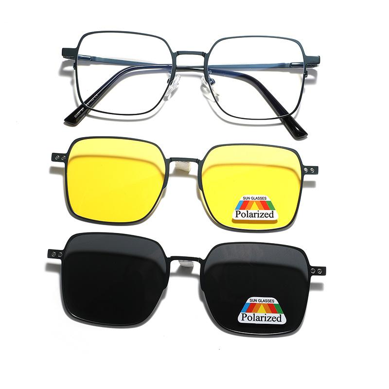 

Очки Металлические квадратные магнитные поляризованные солнцезащитные очки Набор очков Мужские ночные очки желтые солнцезащитные очки Мужские солнцезащитные очки темно-синий