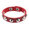 Gothic Punk Rock Single Row Studded Bracelet - Pu Leather  Bracelet For Birthday Party Giveaway