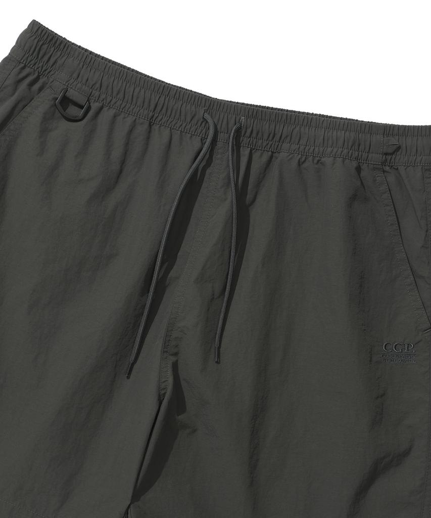 Code Graphy Essential Nylon Shorts - Charcoal