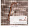 Middle-aged Women's Plus Size Winter Plaid Down Jacket - 2025 Style with Stand-up Collar