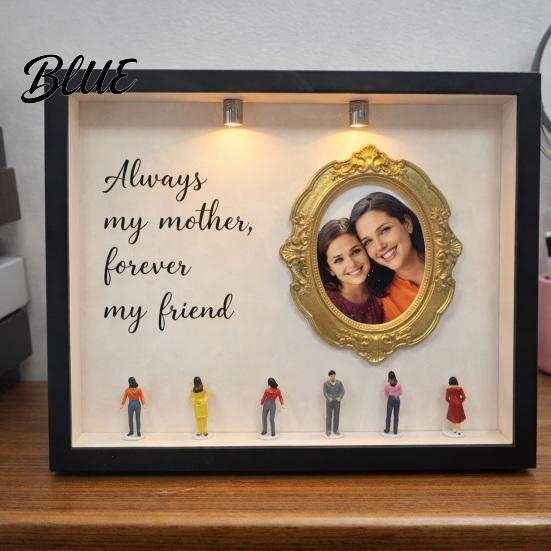 Anniversary Gift Idea DIY Mini Museum Silhouette Box Personalized Photo Memory Display Case with