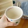 Holding Ceramic Cup Imitation Paper Cup High Appearance Level Mug Coffee Cup Breakfast Dessert Home Decor Water Tea Mug Set