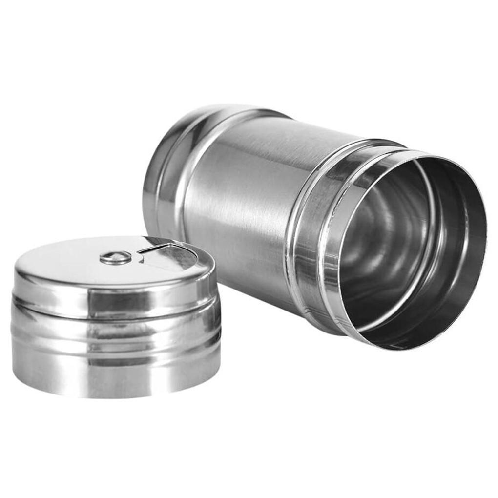 Stainless Seasoning Can Rotation Leak-proof Dredge Shaker Home Kitchen Seasoning Bottle