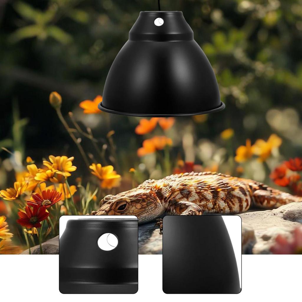 Reptile Dome Lamp Cover Aluminum Lampshade Replacement Accessories for Turtles
