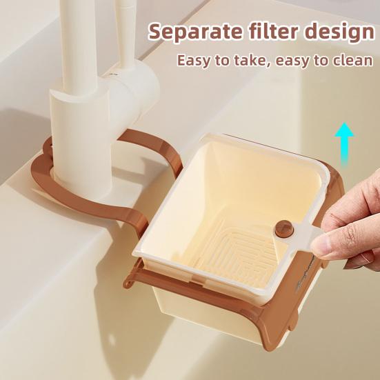 Yousheng 1/2Pcs Drain Basket Sink Food Catcher Detachable Easy to Clean Simple Installation Compact Kitchen Sink Strainer Basket