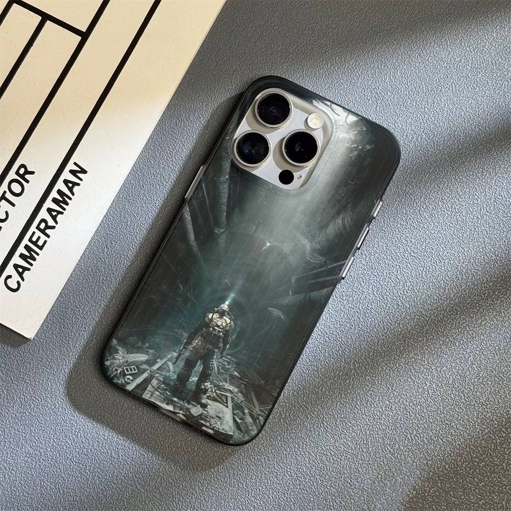 Post Apocalyptic Game Metro 2033 For IPhone 16 15 14 13 12 11 17 Pro Max Plus Wave Corrugated Phone Case Anti Drop Cover