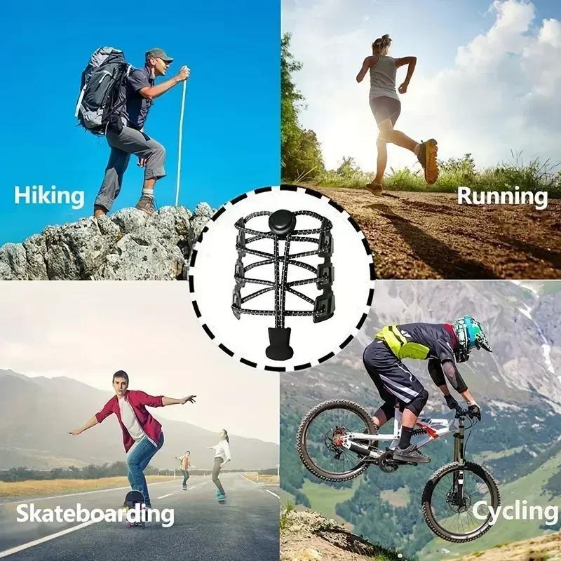 1 paire de lacets élastiques sans nœuds pour chaussures de sport, lacets ronds extensibles et verrouillables, pour tennis, adultes et enfants