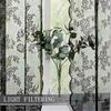 1pc Romantic Lace Sheer Curtain Flower Lace Window Curtains for Living Room Bedroom Home Window Screening Rod Pocket