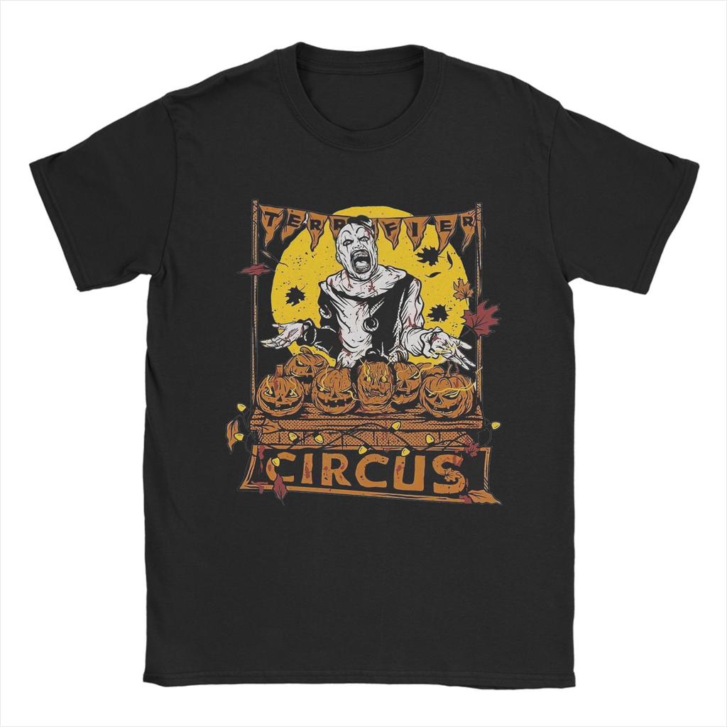 Halloween Horror Terrifier Film Unisex s T Shirts  Fun Tees Short Sleeve Crewneck TShirt Pure Cotton Gift Idea Clothes