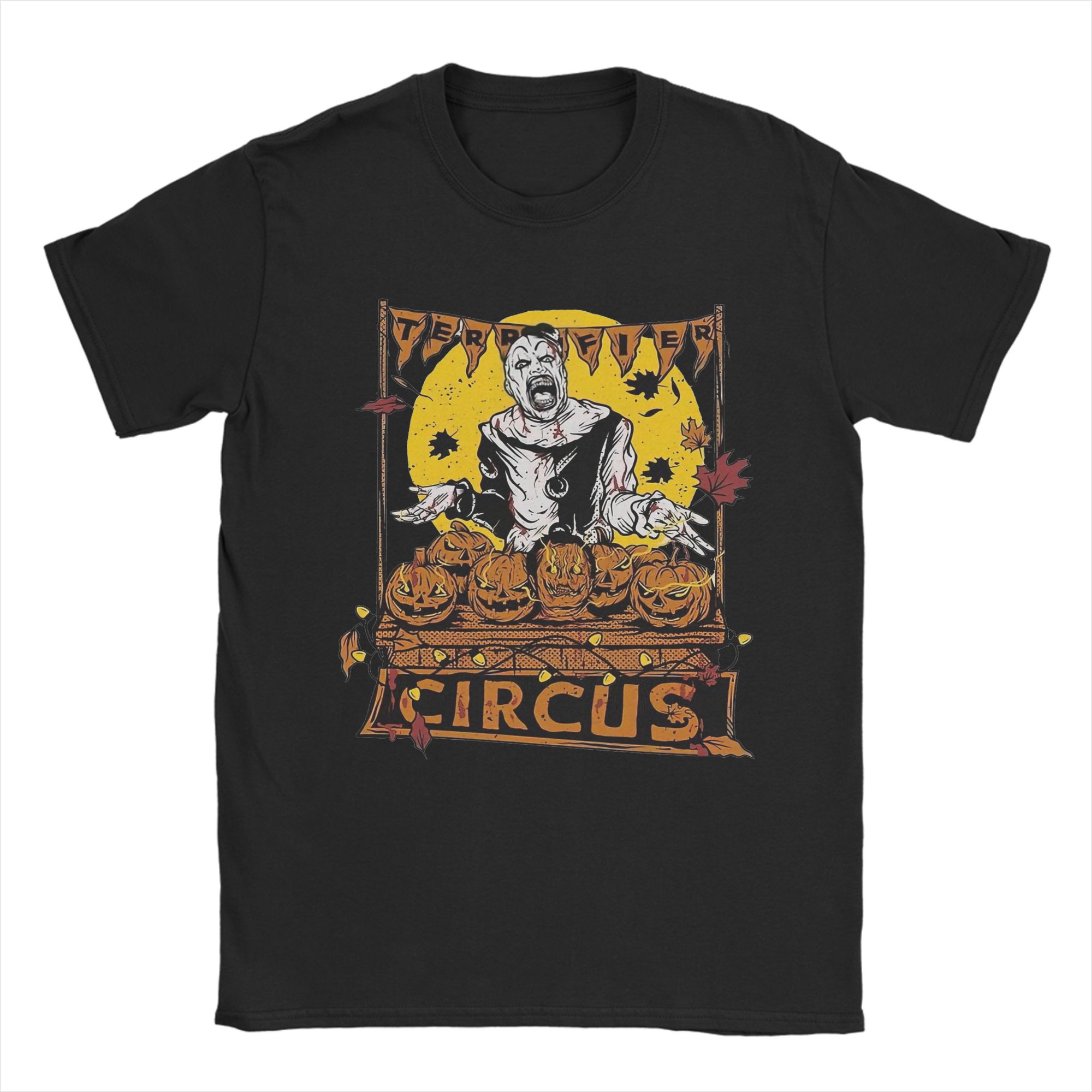 

Halloween Horror Terrifier Film Unisex s T Shirts Fun Tees Short Sleeve Crewneck TShirt Pure Cotton Gift Idea Clothes XL