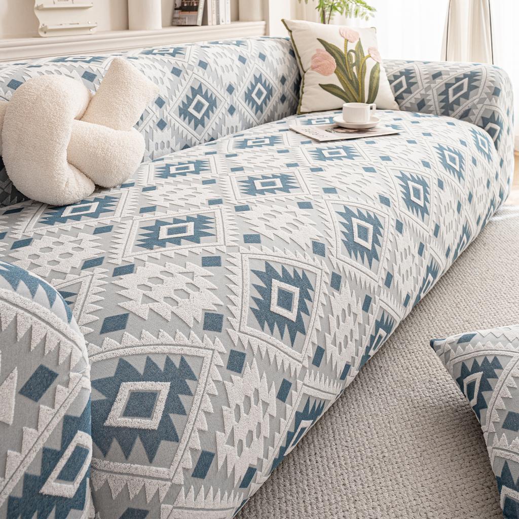 Copridivano in tessuto jacquard elastico Copridivano elasticizzato Copridivano componibile a forma di L Fodera angolare per soggiorno 1/2/3/4 posti