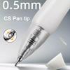 Kemila Push-button Gel Pen with 0.5mm Tip, CS Tip, Quick-drying, Designed for Student Exams, Black Ink