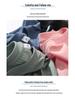 Men's Summer White Ice Silk Cotton Short-Sleeve T-Shirt - Solid Color Inner Wear 