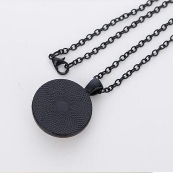 Vintage Sunflower You Are My Sunshine Cabochon Glass Chain Necklace Jewelry