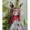 Blythe Outfit Obitsu24/Likachan/Azone/Jenny 1/6 Doll Clothes Antler Decoration Dress One Size