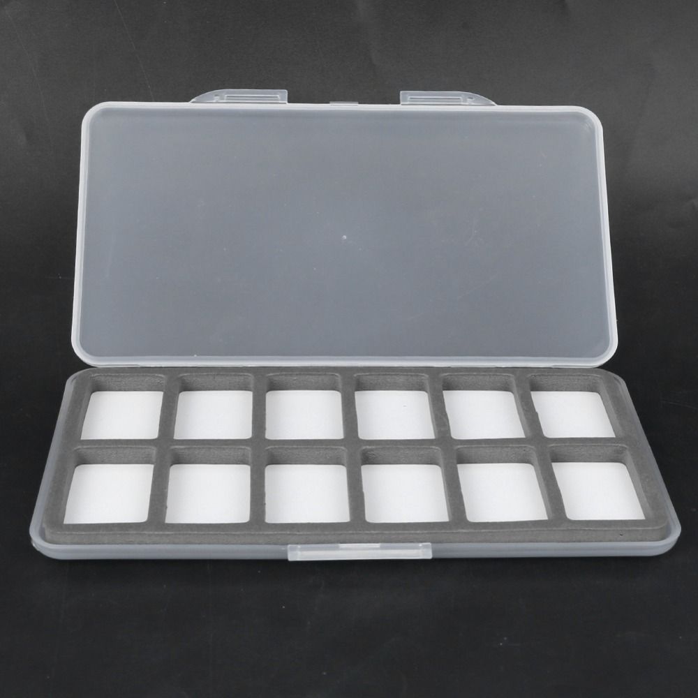 with Foam Fish Hook Storage Box Clear Lid Fly Fishing Boxes Fishing Tackle Box Fish Hook Storage