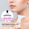EMS Microcurrent Neck Massager and Facial Rejuvenation Device with Sonic Vibration and Color Light Therapy