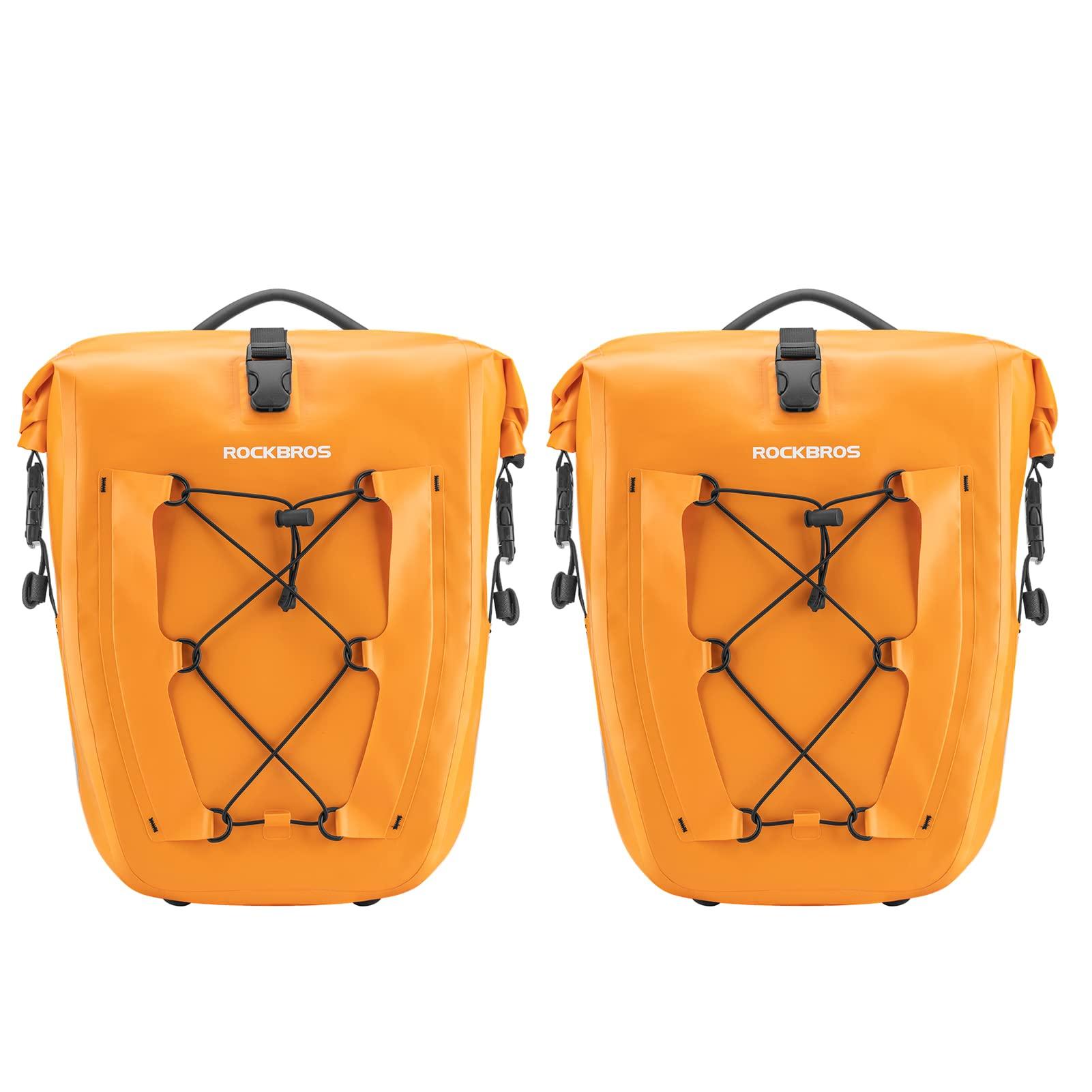 

ROCKBROS Bicycle Pannier Side and Rear Large Easy Touring Commuting Camping Bicycle Bag for Road Bikes and Mountain 50L of Bags, Bags, Waterproof,
