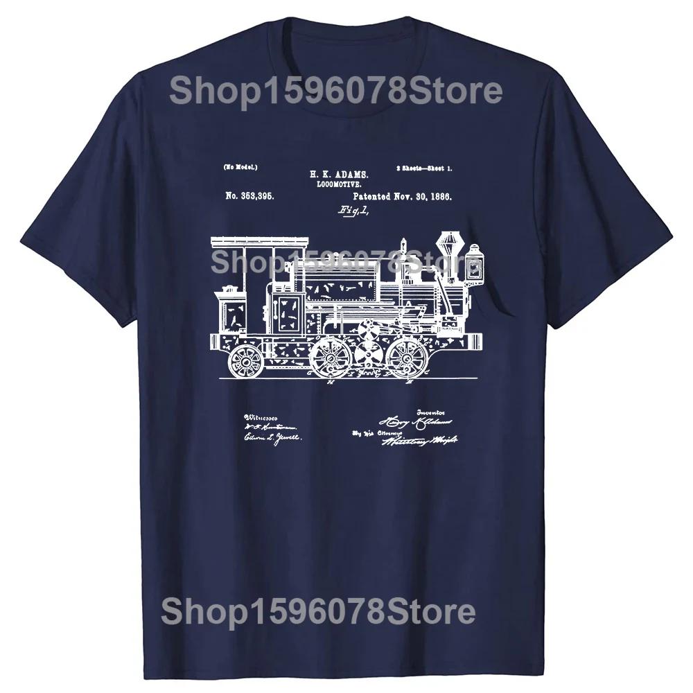 Funny I Love Trains T Shirts Tee Tops Round Neck Short-Sleeve Train Driver Retro Vintage Tshirt Clothing Casual Basic T-shirts