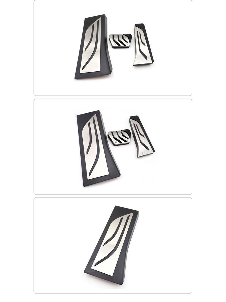 Anti-Slip Car Pedals for BMW X5 (2019-2020): Accelerator, Brake, and Rest Area Decor.